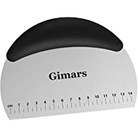 Los mejores  - Gimars Raspador de Masa de Acero Inoxidable- Rasqueta cocina para pan- postre- pasteles- repostería- Rasqueta cortadora…